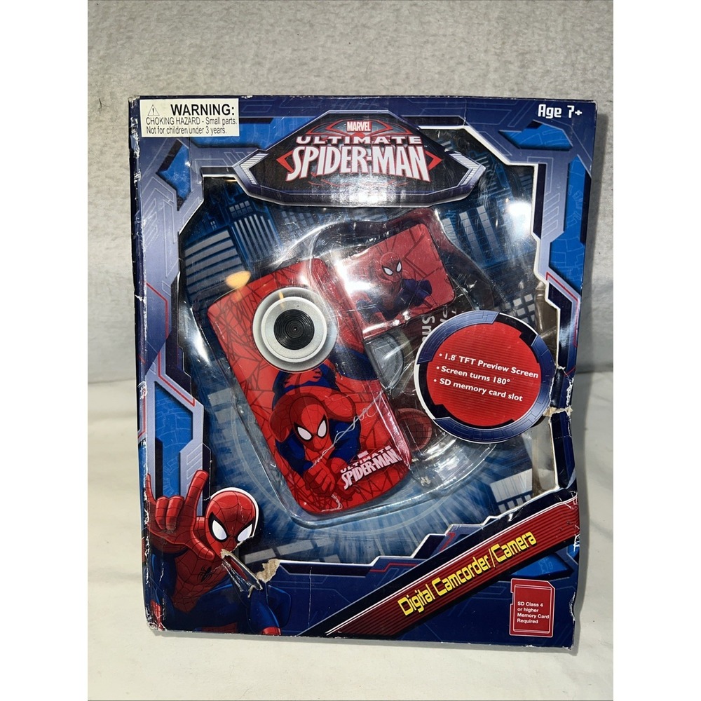 Marvel Ultimate Spider-Man Digital Camcorder/Camera 1.8 TFT Screen New